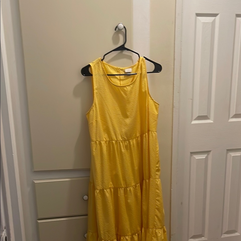 Yellow Sleeveless Dress